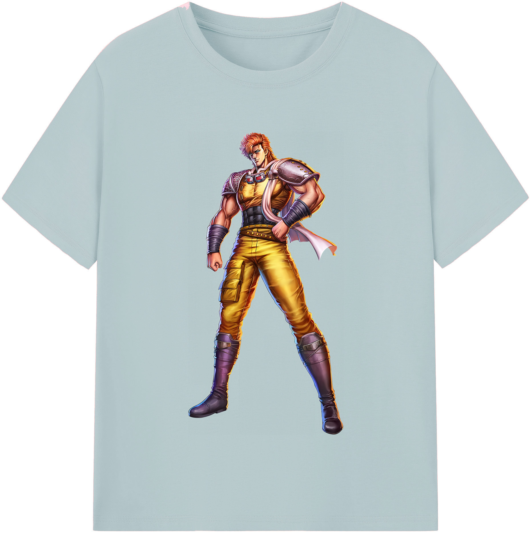 （画像用） 北斗の拳 Fist of the North Star 綿100％半袖Tシャツ（フロントプリント）